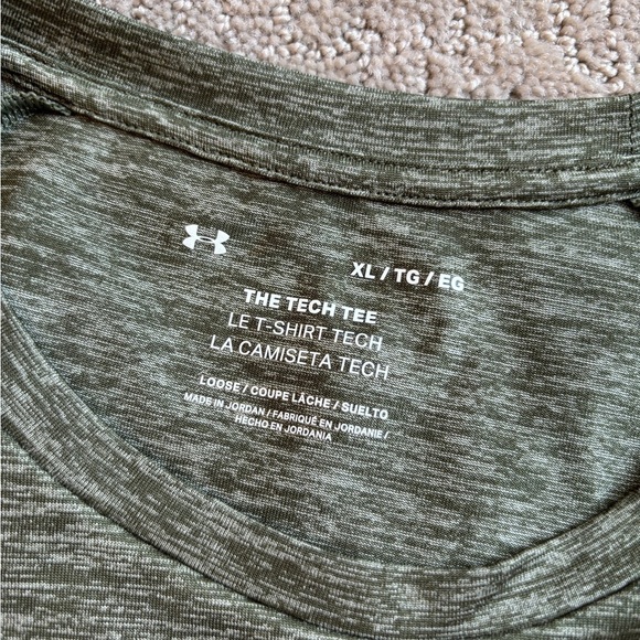 Under Armour DriFit Tech Tee Army Green Men's Size XL - Picture 6 of 9